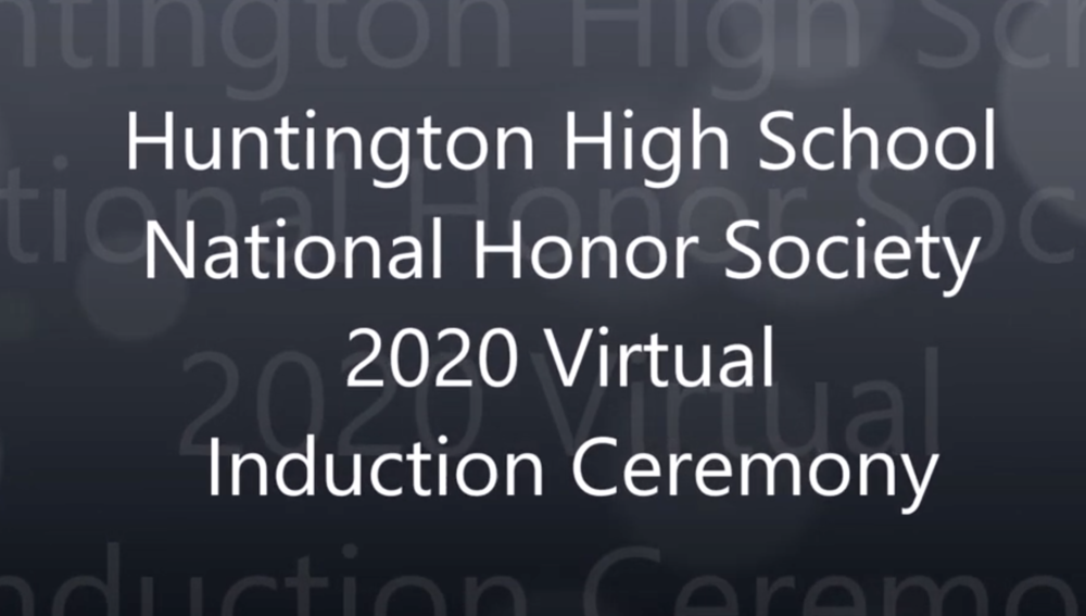 Huntington High School 2020 NHS Induction