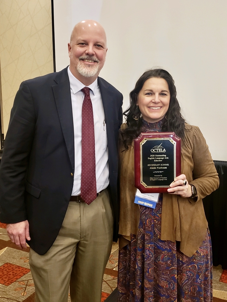 Huntington’s Nusbaum Recognized as OCTELA Teacher of the Year