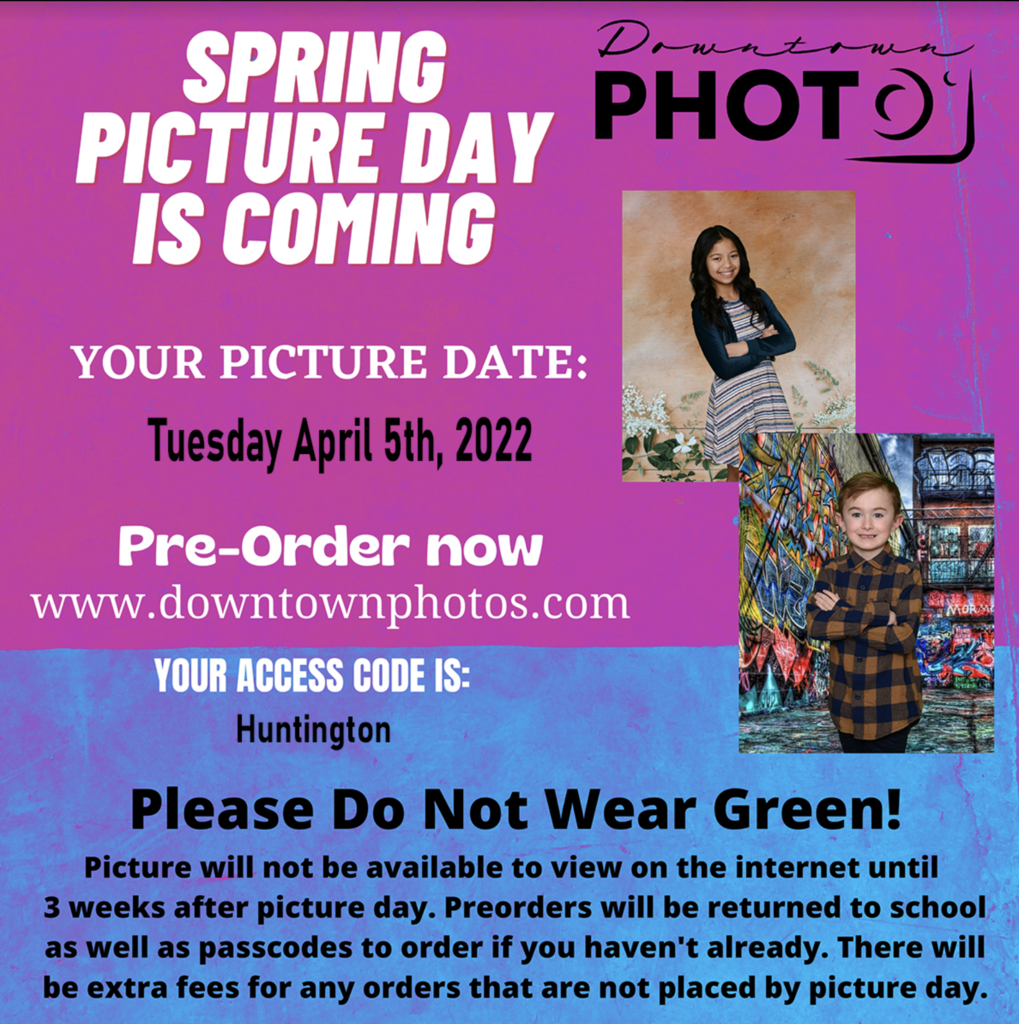 Spring Picture Day Information