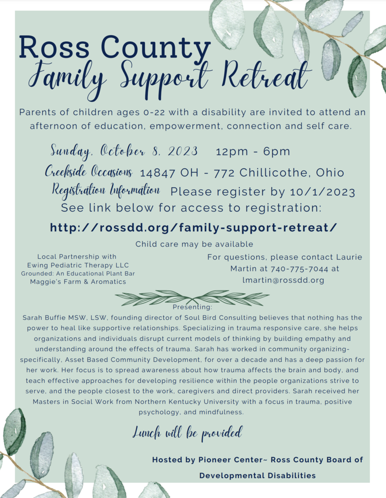 Ross County Family Support Retreat